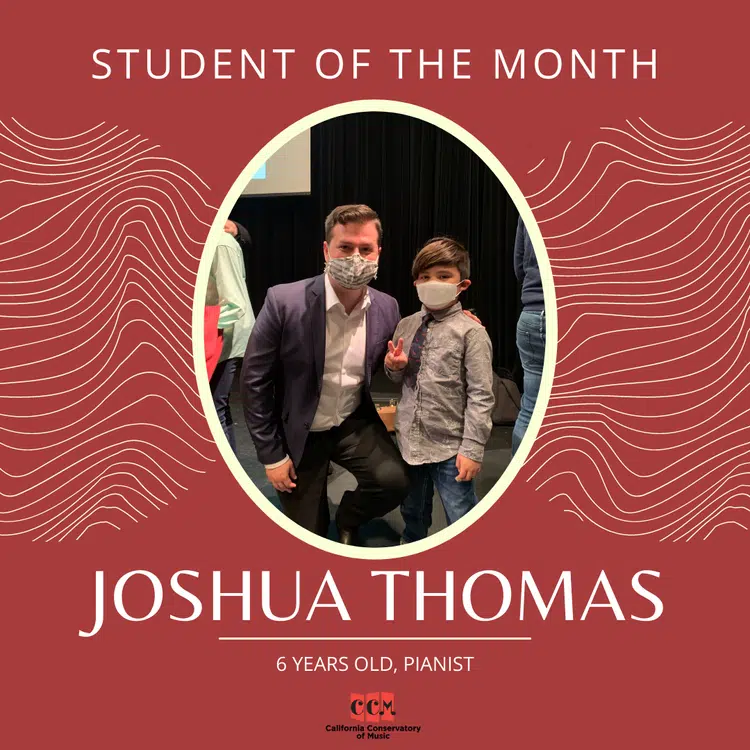 April 2022 Student of the Month - Joshua Thomas