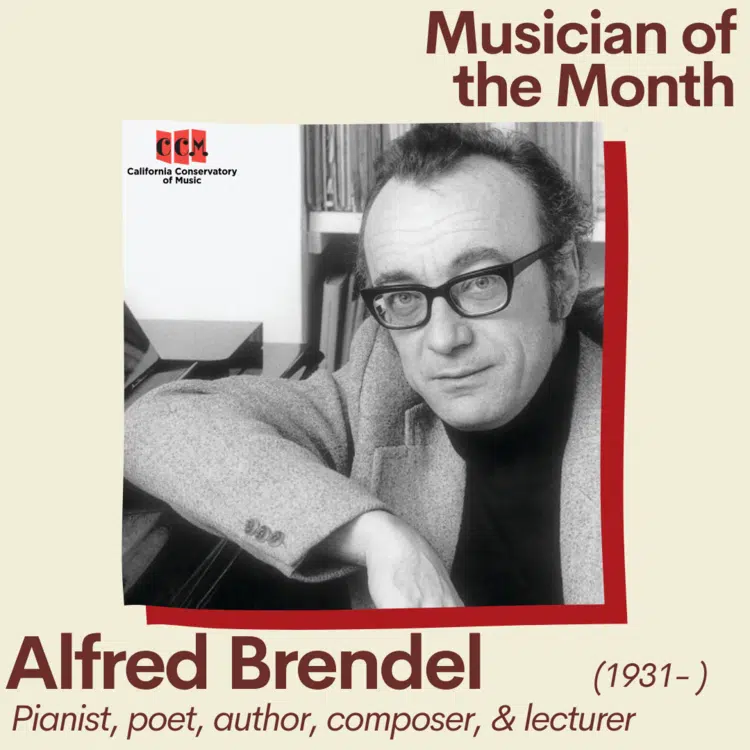 Alfred Brendel, the January 2022 Musician of the Month