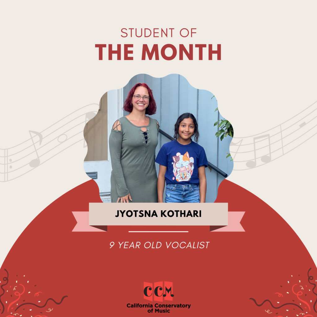 Jyotsna Kothari, the September Student of the Month