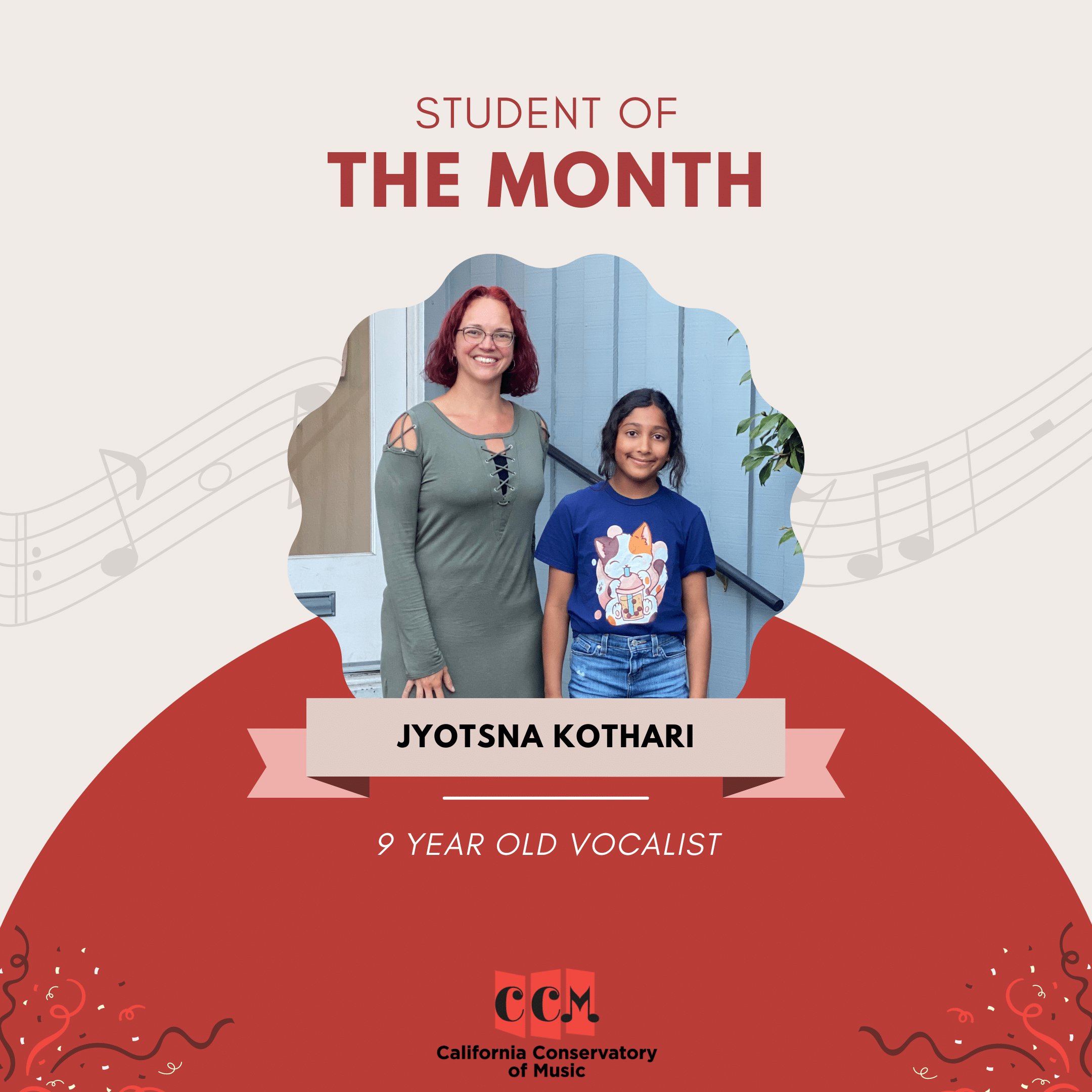 Jyotsna Kothari, the September Student of the Month