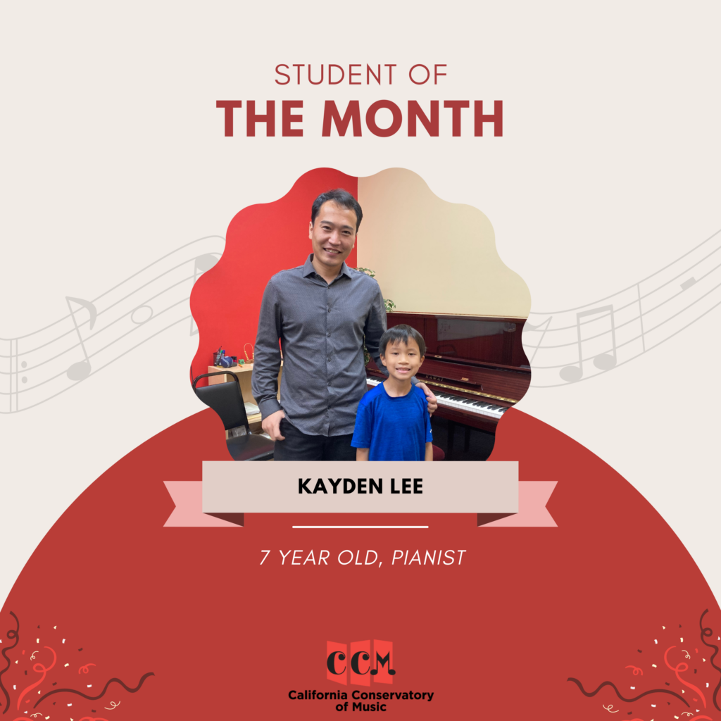 Celebrate Kayden Lee, the August Student of the Month