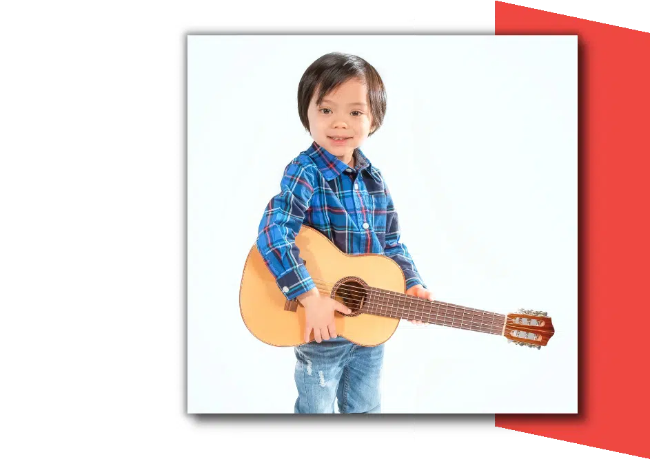 Young guitar student at the California Conservatory