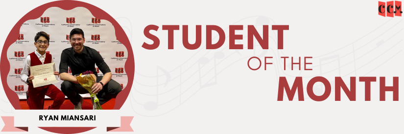 Piano Student of the Month - Ryan