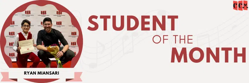 Piano Student of the Month - Ryan