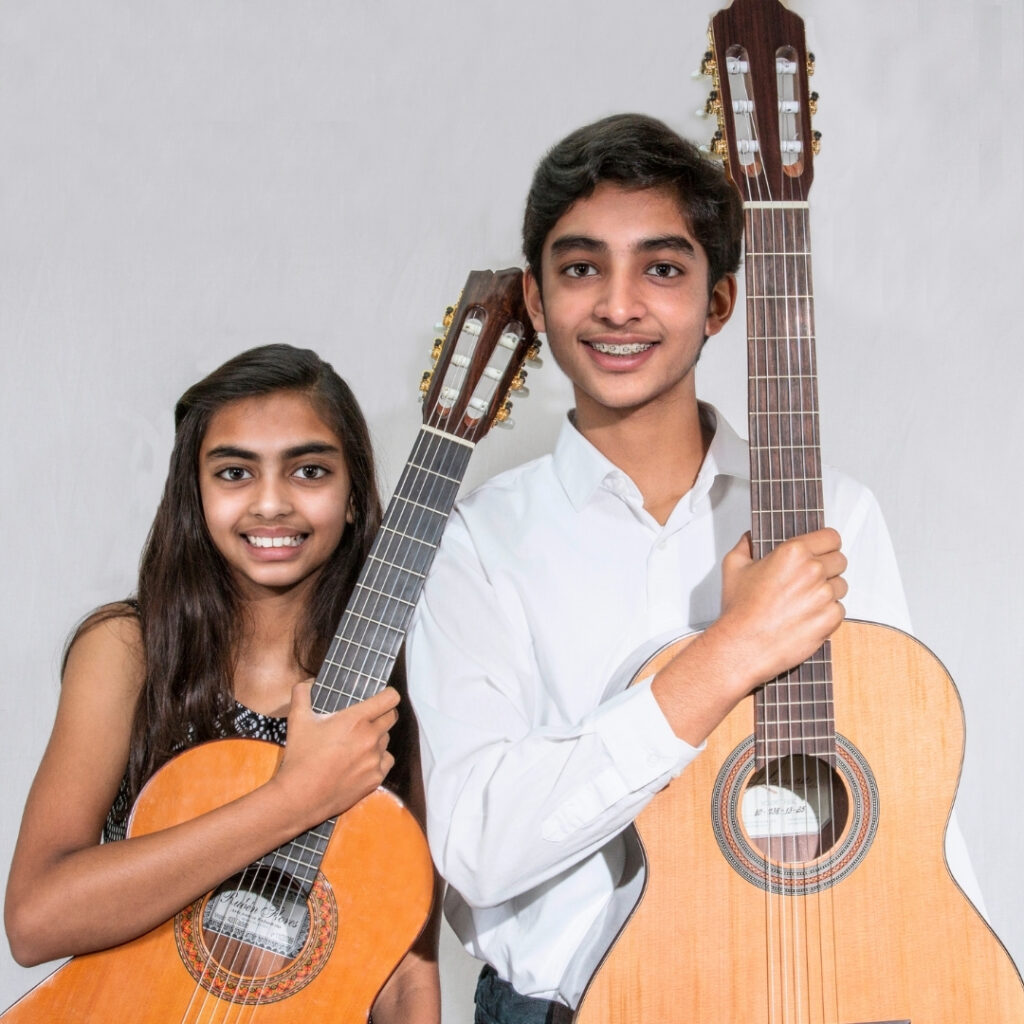 Guitar students at the California Conservatory of Music in Redwood City