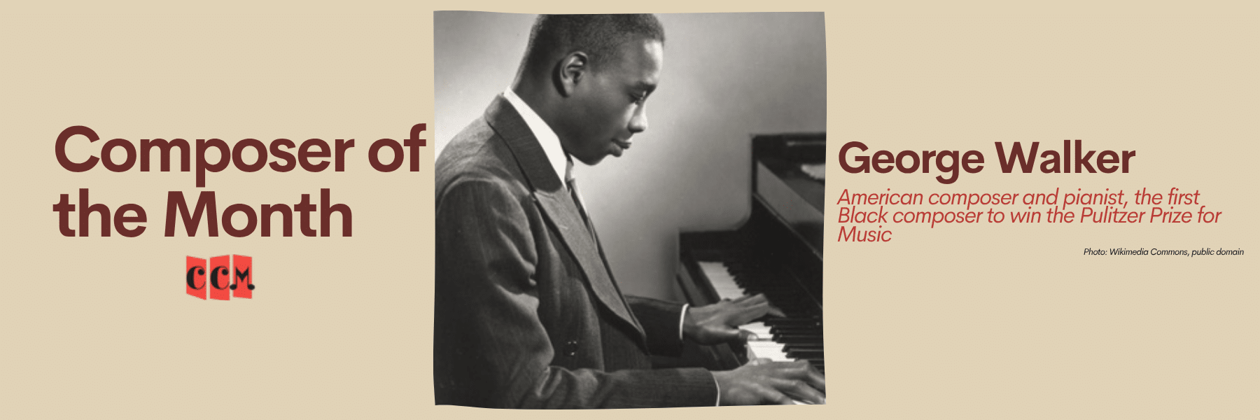 George Walker: June Composer of the Month