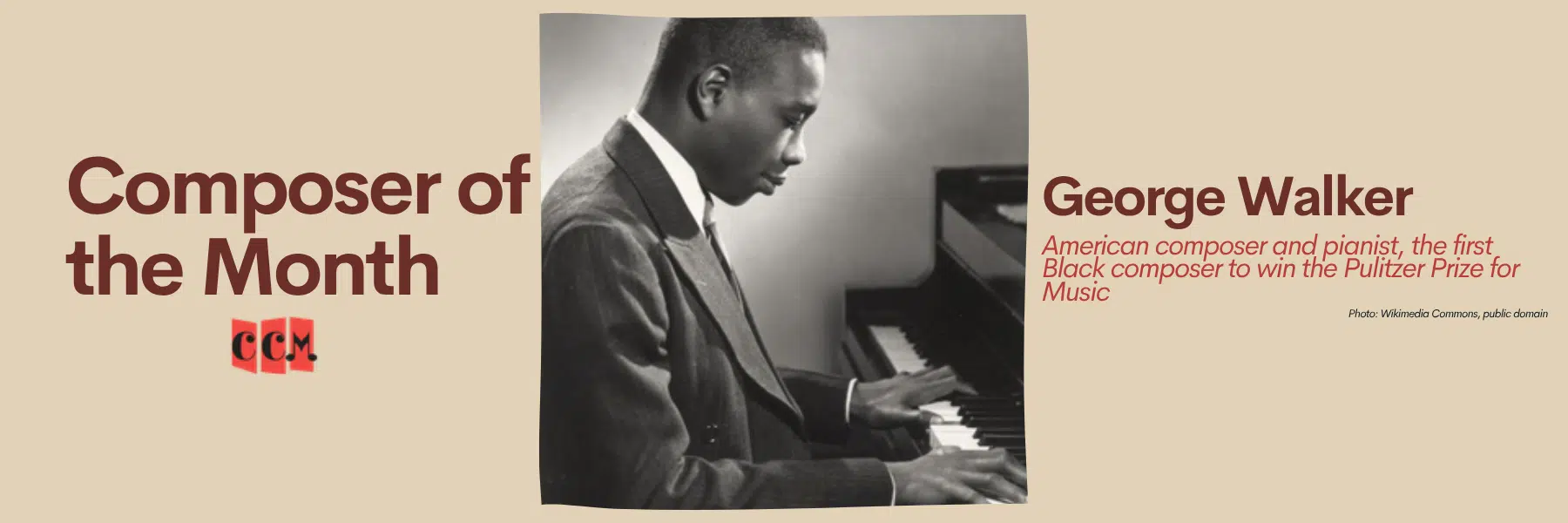 George Walker: June Composer of the Month