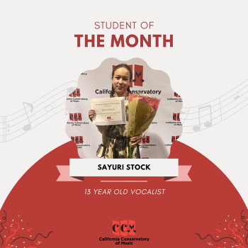February Voice Student of the Month - Sayuri Stock