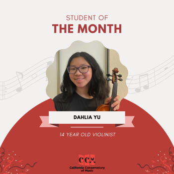December Violin Student of the Month - Dahlia Yu